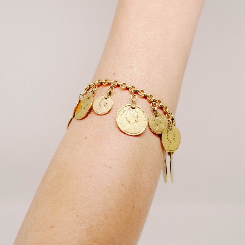 Gold Coin Bracelet